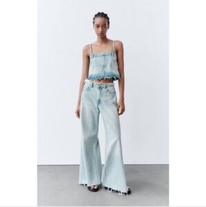 Zara Denim Top